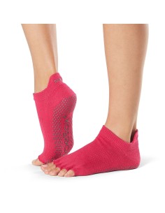 Toesox - calcetin antidezlizante - Ankle sin dedos - Negro