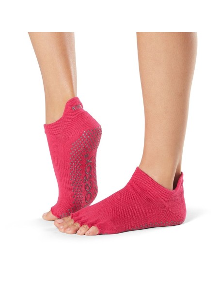 Meias até ao tornozelo - Fúcsia - Toesox sem dedos - MundoYoga Loja de Yoga especializada em Yoga