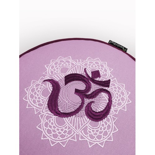 Zafu Rondino-OM - Zafus Bordados - MundoYoga Tienda Especializada en Yoga