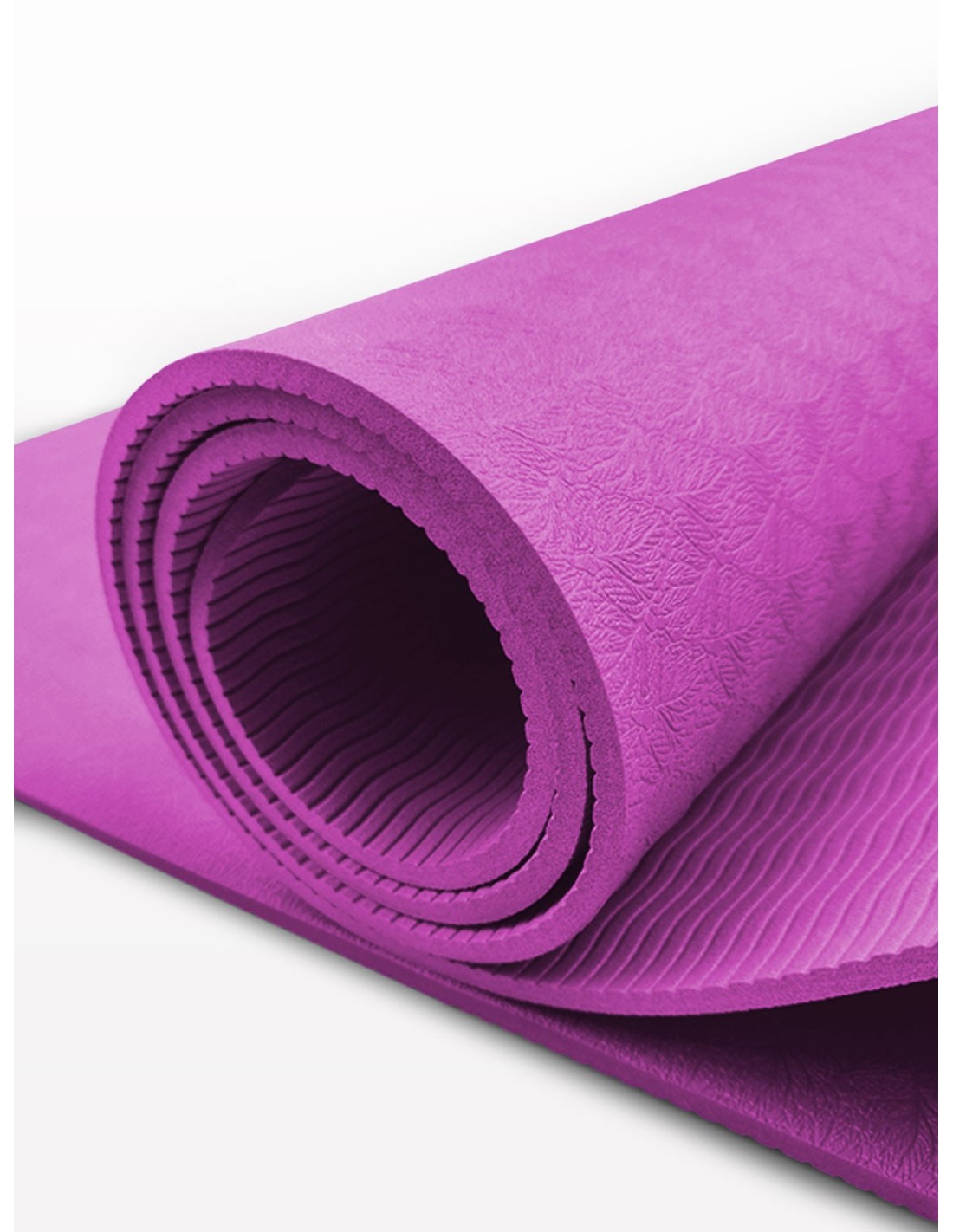  Esterilla de yoga plegable de doble cara de TPE, esterilla de  fitness antideslizante extendida, ideal para yogis, Violeta : Arte y  Manualidades