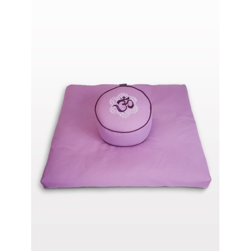 Set de méditation - Rondino OM - Zafu & Zabuton - MundoYoga Boutique de yoga spécialisée dans le yoga