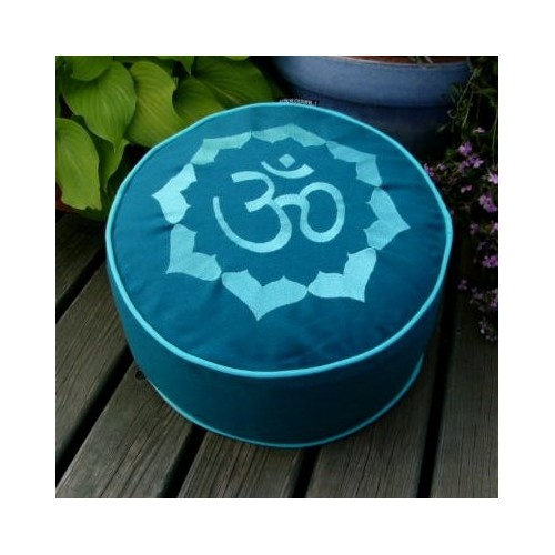 Zafu - Rondino-OM - Meditationskissen mit Stickerei - MundoYoga Yoga Shop, spezialisiert auf Yoga