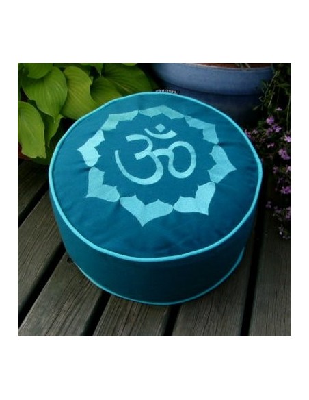 Zafu - Rondino-OM - Meditationskissen mit Stickerei - MundoYoga Yoga Shop, spezialisiert auf Yoga