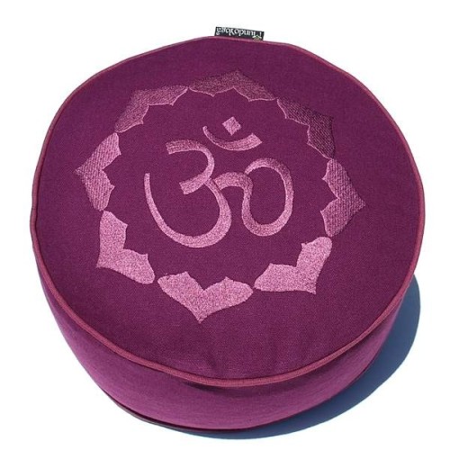 Zafu - Rondino-OM - Meditationskissen mit Stickerei - MundoYoga Yoga Shop, spezialisiert auf Yoga
