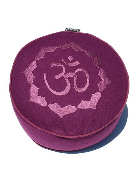 Zafu - Rondino-OM - Meditationskissen mit Stickerei - MundoYoga Yoga Shop, spezialisiert auf Yoga