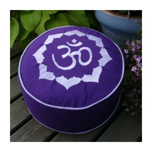 Zafu - Rondino-OM - Meditationskissen mit Stickerei - MundoYoga Yoga Shop, spezialisiert auf Yoga