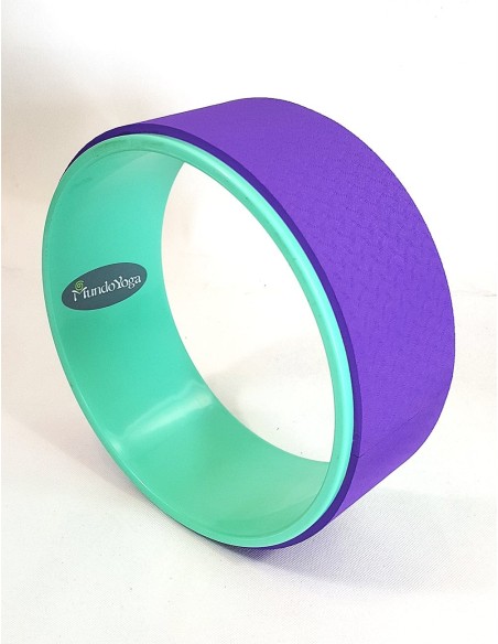 Yoga Wheel turquoise / lilas - Accessoires pour Yoga - MundoYoga Boutique de yoga spécialisée dans le yoga
