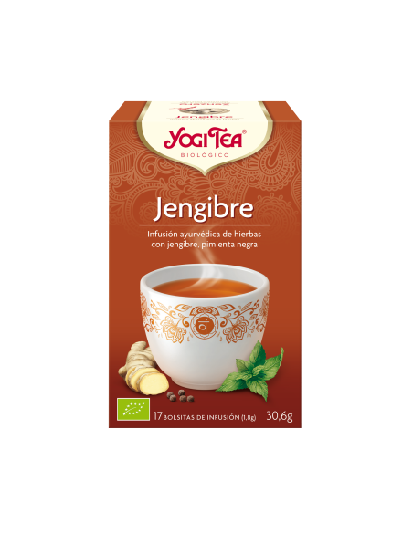 Yogitea Gingembre - Infusions de Yogi Tea - MundoYoga Boutique de yoga spécialisée dans le yoga
