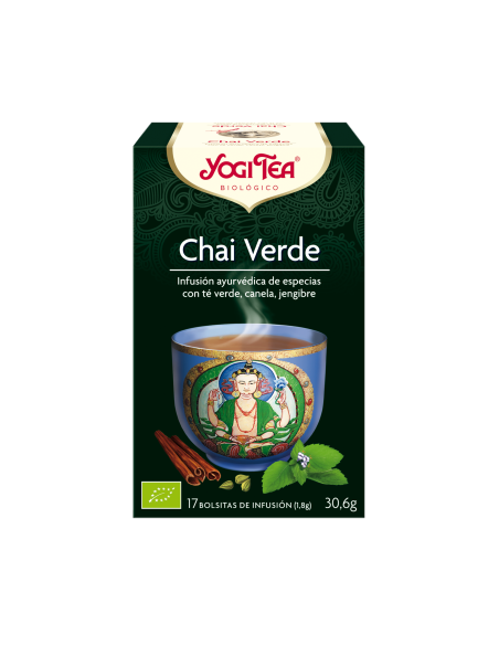Yogitea Grüner Chai - Yogi Tee Aufgüsse - MundoYoga Yoga Shop, spezialisiert auf Yoga