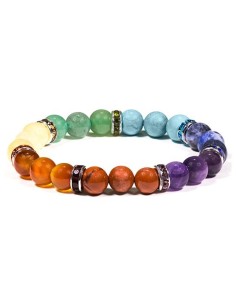 Elastic bracelet, 7 Chakras - Malas - MundoYoga Yoga Shop Specializing in Yoga