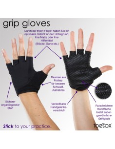 Luvas "Grip-glove" - Preto - Toesox com dedos - MundoYoga Loja de Yoga especializada em Yoga