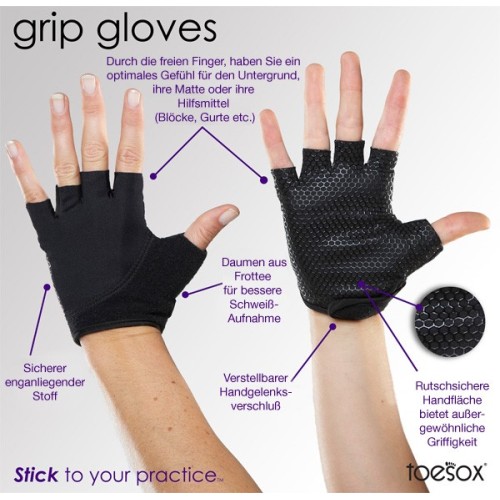Grip-glove Handschuhe - Schwarz