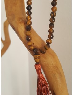 Mala of TIGER'S EYE, 6mm - Malas - MundoYoga Yoga Shop Specializing in Yoga