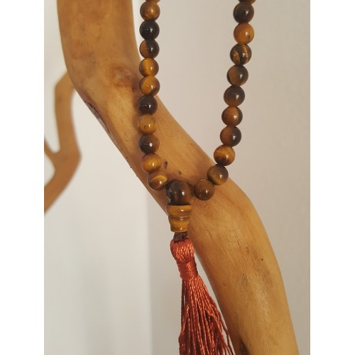 Mala of TIGER'S EYE, 6mm - Malas - MundoYoga Yoga Shop Specializing in Yoga