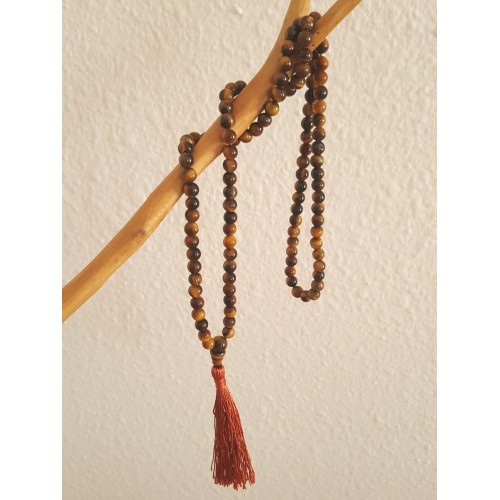 Mala of TIGER'S EYE, 6mm - Malas - MundoYoga Yoga Shop Specializing in Yoga
