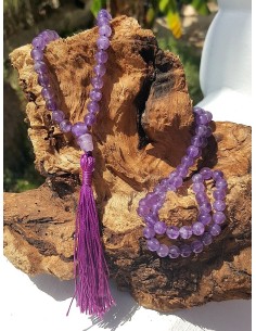 Mala de Amatista, bola de 6mm - Malas - MundoYoga Tienda Especializada en Yoga