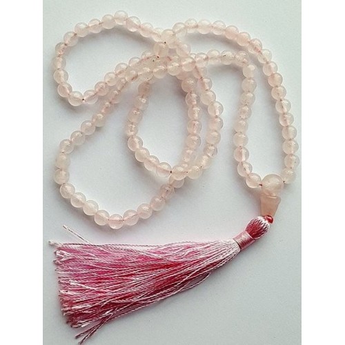 Mala quartzo Rosa - Malas - MundoYoga Loja de Yoga especializada em Yoga