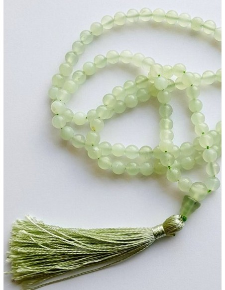 Mala de Jade Verde Claro, 6mm - Malas - MundoYoga Tienda Especializada en Yoga