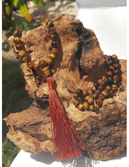 Mala of TIGER'S EYE, 6mm - Malas - MundoYoga Yoga Shop Specializing in Yoga Mala of TIGER'S EYE, 6mm - Malas - MundoYoga Yoga Shop Specializing in Yoga