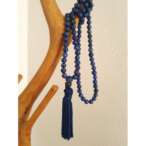 Mala of Sodalite, 6mm - Malas - MundoYoga Yoga Shop Specializing in Yoga