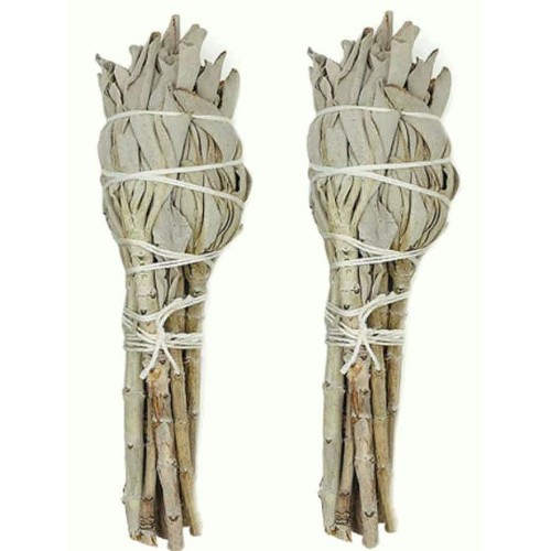 Weißer Salbei Bündel, 11-13cm - Räucherwerk für Rituale - MundoYoga Yoga Shop, spezialisiert auf Yoga