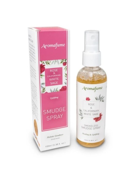 Smutge Air Freshener, White Sage with Rose - Smudge Spray - MundoYoga Yoga Shop Specializing in Yoga