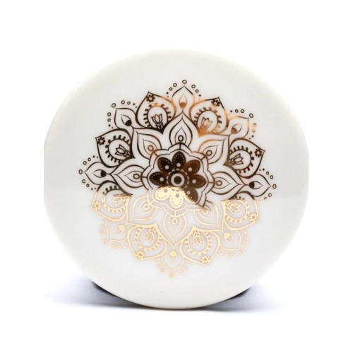 Caneca Mandala Dourado - Jarros, copos, garrafas - MundoYoga Loja de Yoga especializada em Yoga