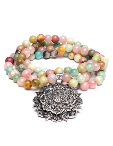 Mala con colgante Flor de Loto - Malas - MundoYoga Yoga Shop Specializing in Yoga