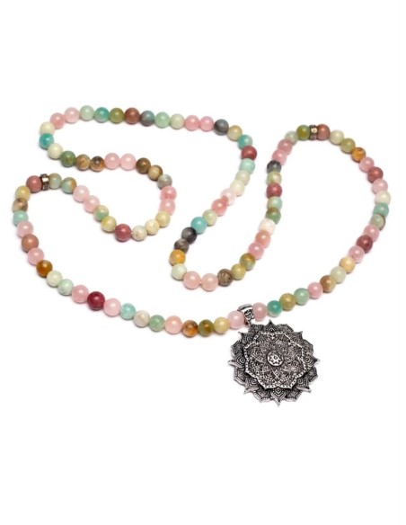 Mala con colgante Flor de Loto - Malas - MundoYoga Yoga Shop Specializing in Yoga