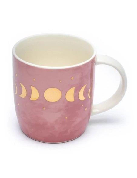 Mug à pois Phases, rose-doré - Pichets, tasses, bouteilles - MundoYoga Boutique de yoga spécialisée dans le yoga