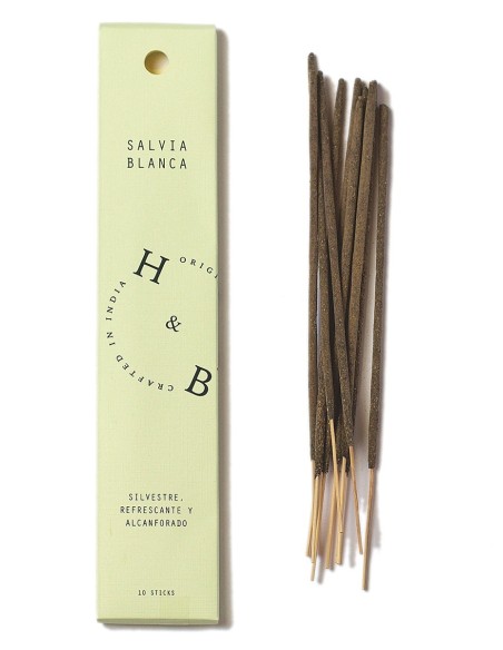 H&B Ayurvedische Räucherstäbchen, Weißer Salbei - Ayurvedische Räucherstäbchen - MundoYoga Yoga Shop, spezialisiert auf Yoga H&B Ayurvedische Räucherstäbchen, Weißer Salbei - Ayurvedische Räucherstäbchen - MundoYoga Yoga Shop, spezialisiert auf Yoga