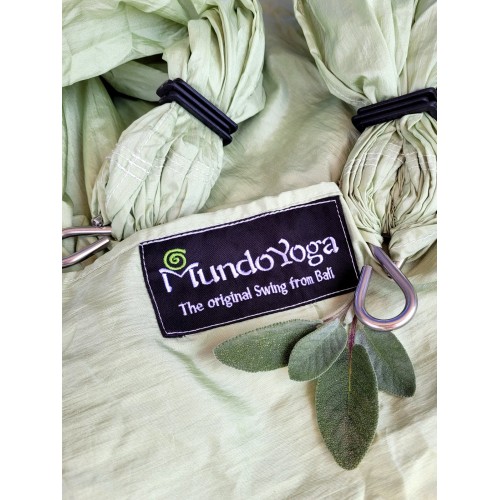 Balancelle AeroYoga - Vert sauge - Unicolore - MundoYoga Boutique de yoga spécialisée dans le yoga