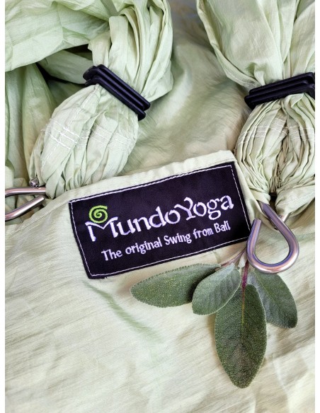 Balancelle AeroYoga - Vert sauge - Unicolore - MundoYoga Boutique de yoga spécialisée dans le yoga