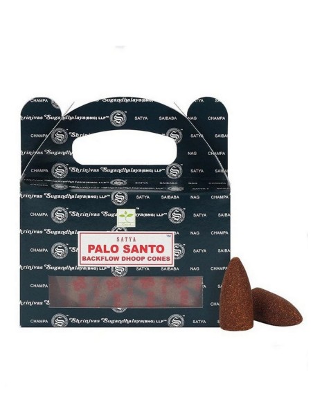Conos de reflujo, Satya, Palo Santo - Incienso y incensarios de Reflujo - MundoYoga Tienda Especializada en Yoga