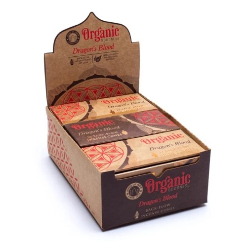 Cones de Incenso de Refluxo "Organic" - Sangue de Dragão - Incenso de refluxo - MundoYoga Loja de Yoga especializada em Yoga