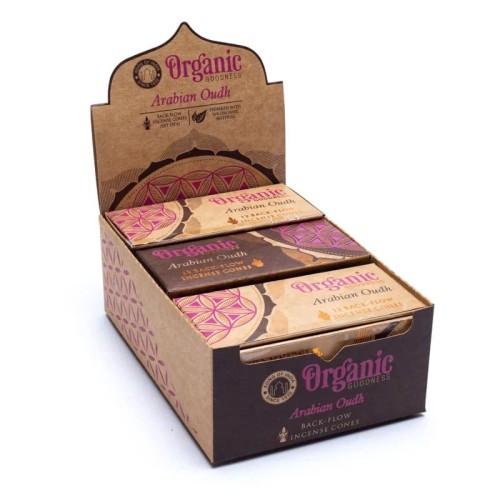 Reflux Cones "Organic" - Oud árabe - Incenso de refluxo - MundoYoga Loja de Yoga especializada em Yoga