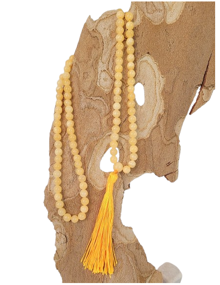 Mala de Calcita amarelo, 6 mm - Malas - MundoYoga Loja de Yoga especializada em Yoga