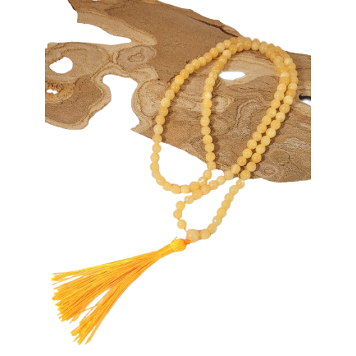 Mala de Calcita amarelo, 6 mm - Malas - MundoYoga Loja de Yoga especializada em Yoga