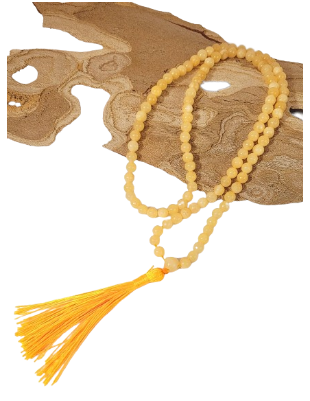 Mala de Calcita amarelo, 6 mm - Malas - MundoYoga Loja de Yoga especializada em Yoga