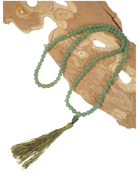 Mala quartz vert, 6mm - Malas - MundoYoga Boutique de yoga spécialisée dans le yoga