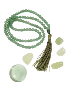 Mala quartz vert, 6mm - Malas - MundoYoga Boutique de yoga spécialisée dans le yoga