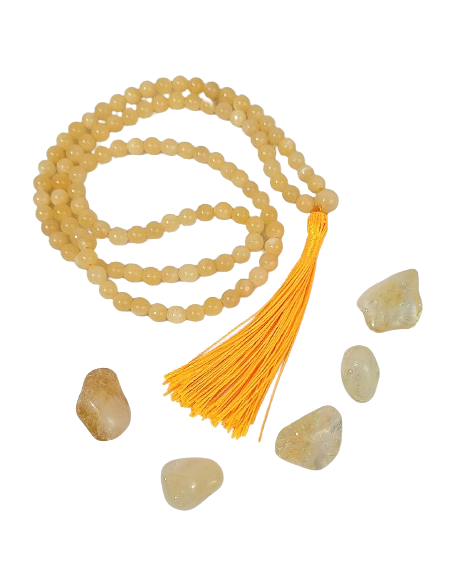 Mala de Calcita amarelo, 6 mm - Malas - MundoYoga Loja de Yoga especializada em Yoga