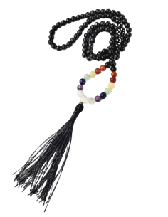 Mala d'Obsidienne - 7 Chakras - Malas - MundoYoga Boutique de yoga spécialisée dans le yoga 2