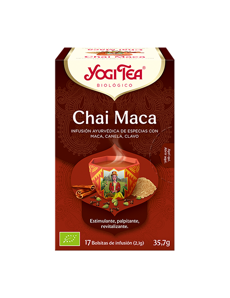 Yogitea Chai Maca - Infusões de chá Yogi - MundoYoga Loja de Yoga especializada em Yoga