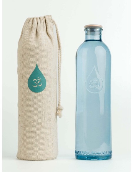 OmWater Flasche Dankbarkeit mit Luftdichtem Verschluss - Krüge, Tassen, Flaschen - MundoYoga Yoga Shop, spezialisiert auf Yoga