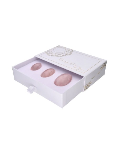 Huevos Yoni - Cuarzo Rosa - Salud Femenina - MundoYoga Tienda Especializada en Yoga
