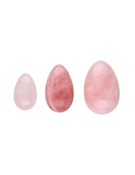 Huevos Yoni - Cuarzo Rosa - Salud Femenina - MundoYoga Tienda Especializada en Yoga