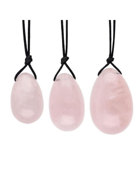Œufs de Yoni - Quartz Rose - Santé des femmes - MundoYoga Boutique de yoga spécialisée dans le yoga