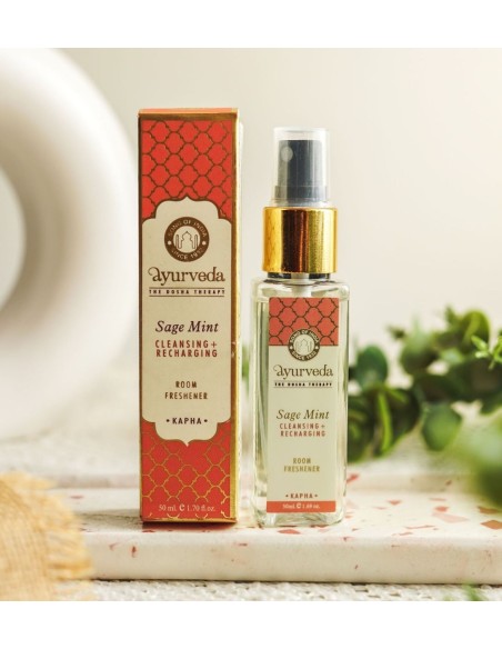 Ambientador ayurvédico KAPHA, Salvia - Menta - Incienso en Spray - MundoYoga Tienda Especializada en Yoga