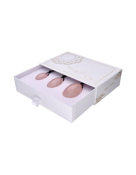 Huevos Yoni - Cuarzo Rosa - Salud Femenina - MundoYoga Tienda Especializada en Yoga
